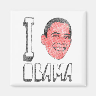I imán de Obama del corazón