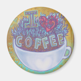 I imán del café del corazón