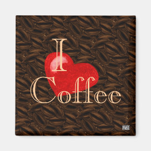 I imán del café del corazón