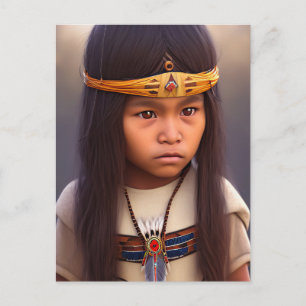 i\iNDIAN PEQUEÑAS Postales Nativas Estadounidenses