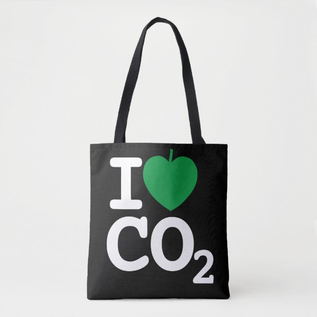 I Leaf CO2 - Carbono Dióxido Amor Bolsa de Tote Ne (Anverso)