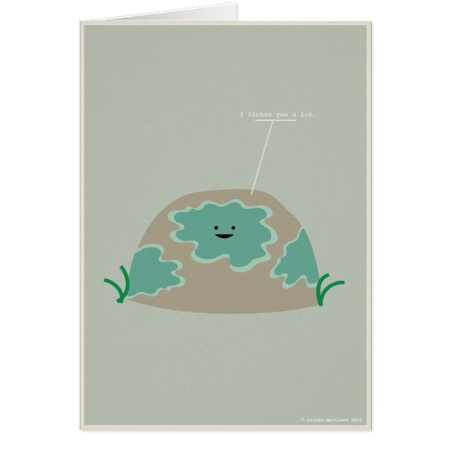 I liquen usted mucho (Frente)