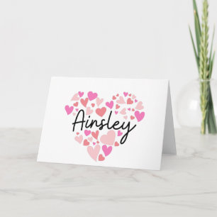 I love Ainsley - hearts for Ainsley