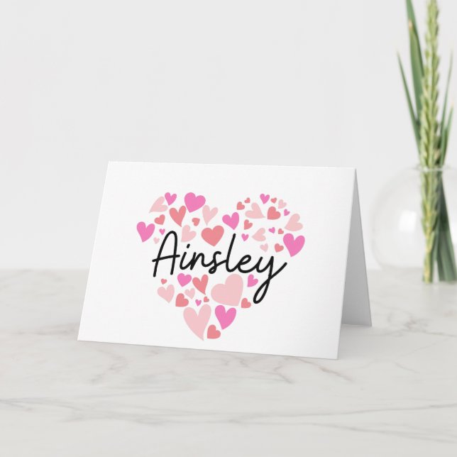 I love Ainsley - hearts for Ainsley (Anverso)