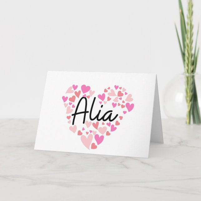 I love Alia - hearts for Alia (Anverso)