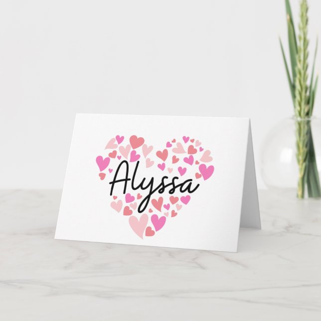 I love Alyssa - hearts for Alyssa (Anverso)