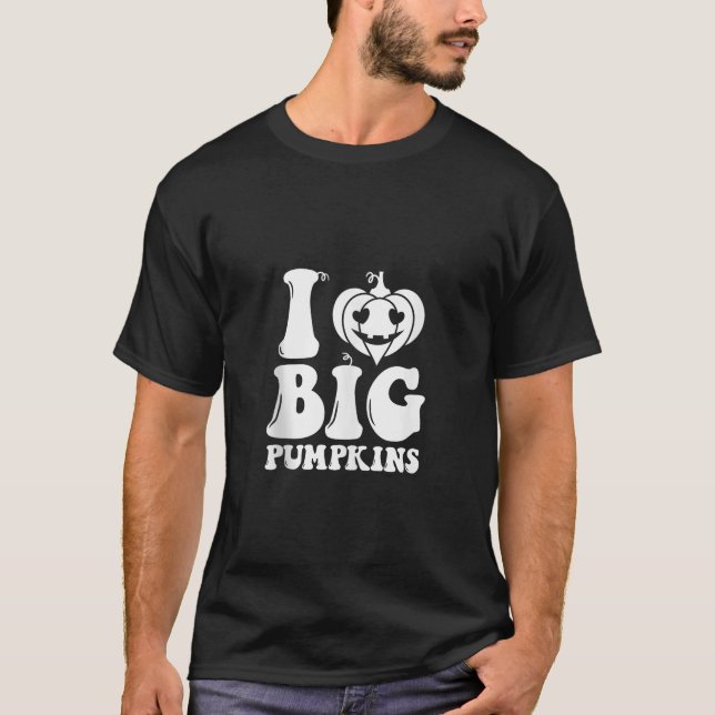 I Love Big Pumpkins Funny Fall Design Tank Top (Anverso)