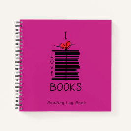 "I Love Books" Leyendo Diario de Registro