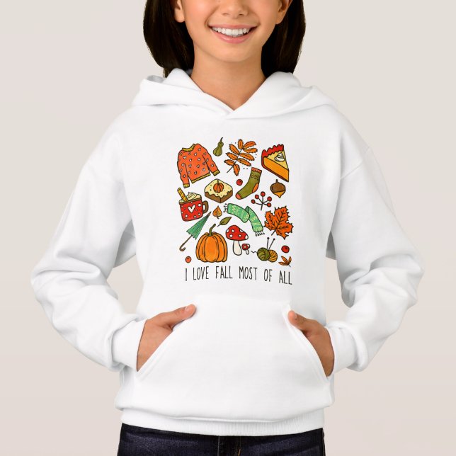 I Love Fall Most of All Pumpkin Kids (Anverso)