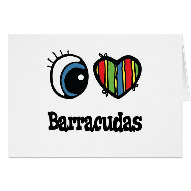 I Love (Heart) Barracudas (Anverso (Horizontal))