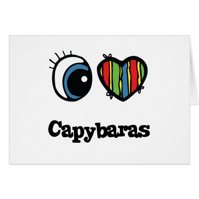 I Love (Heart) Capybaras (Anverso (Horizontal))