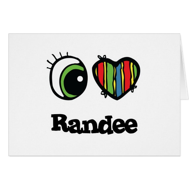 I Love (Heart) Randee (Anverso (Horizontal))