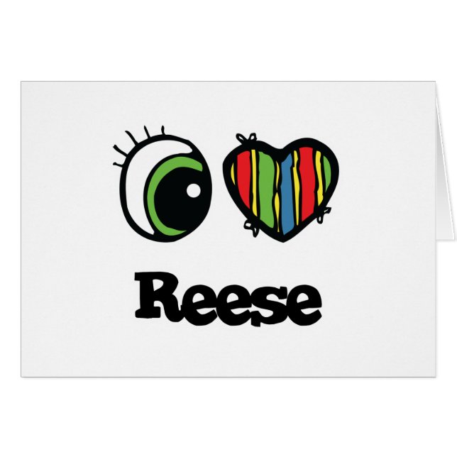 I Love (Heart) Reese (Anverso (Horizontal))