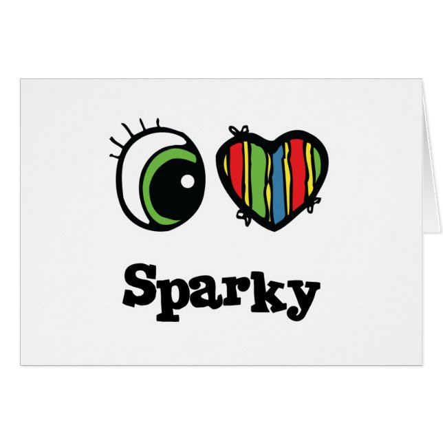 I Love (Heart) Sparky (Anverso (Horizontal))