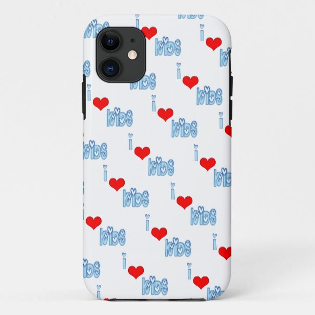 I Love Kids iPhone 5 Funda (Reverso)