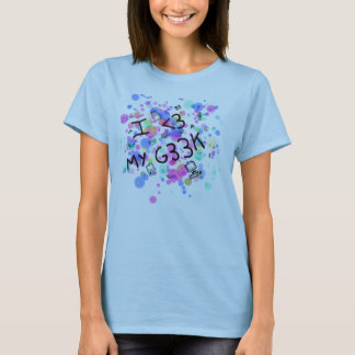 I love my geek camiseta