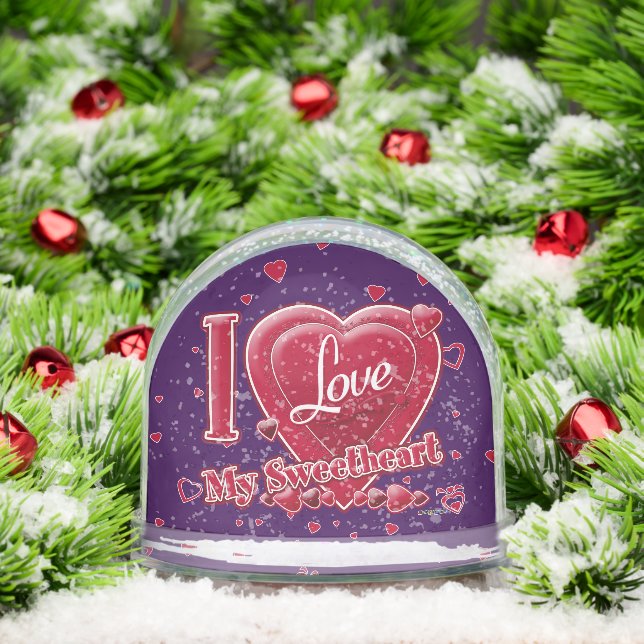 I Love My Sweetheart red hearts (Navidad)