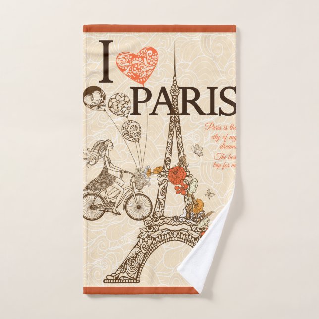 I Love Paris (Paris is the City of my Dreams) (Toalla de mano)