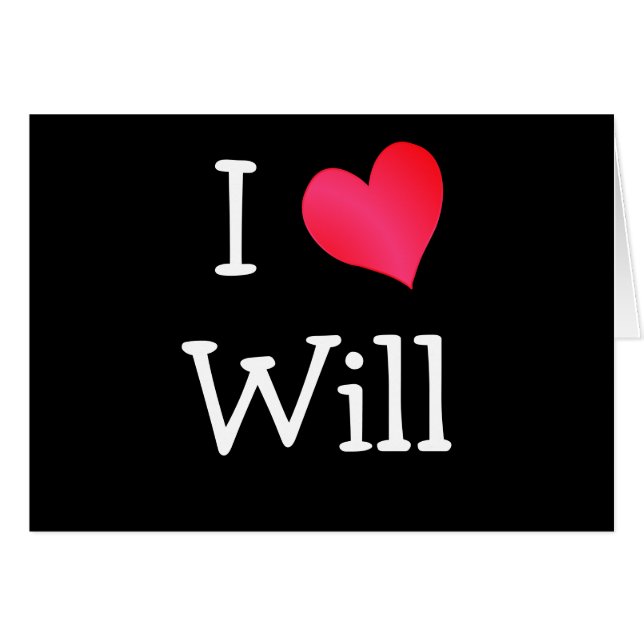 I Love Will (Anverso (Horizontal))