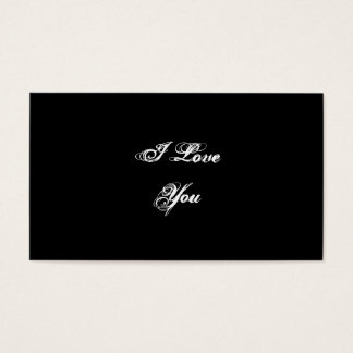 I Love You. En una fuente de script. Blanco y negr
