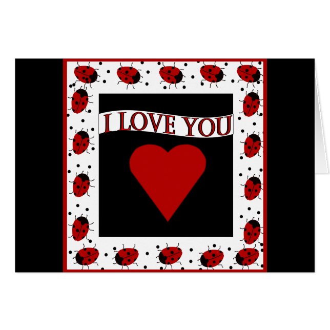 I Love You Ladybugs (Anverso (Horizontal))