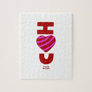 I Love You Puzzle 20,3 cm x 25,4 cm