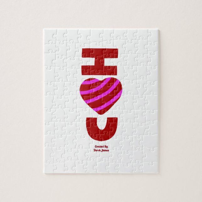 I Love You Puzzle 20,3 cm x 25,4 cm (Vertical)