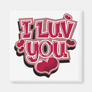 I Luv usted imán