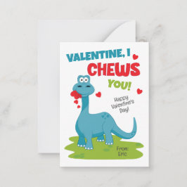 I mastica la tarjeta de nota El día de San Valentí