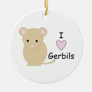 I ornamento de los Gerbils del corazón