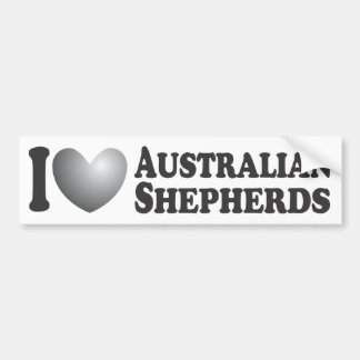 I pastores australianos del corazón - pegatina