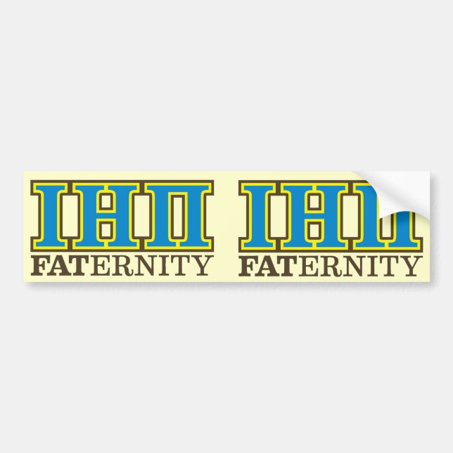 I pegatina para el parachoques doble de Eta pi (Frente)