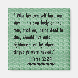 I Peter 2:24 imán de escritura