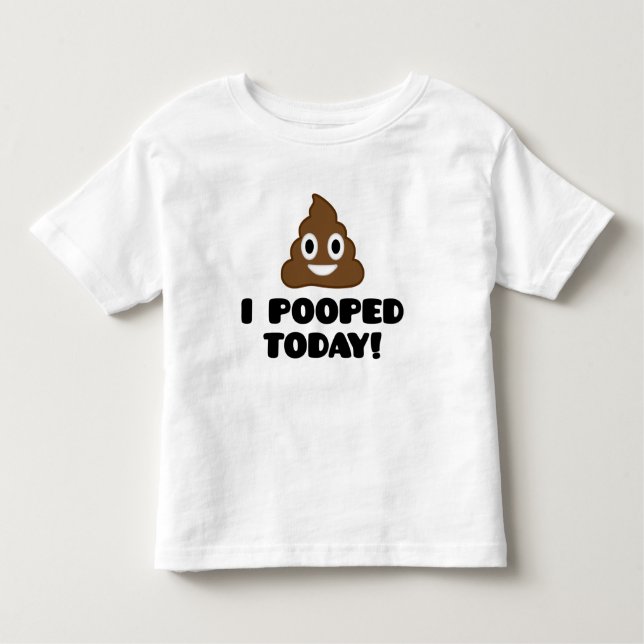 ¡I Pooped hoy! Camisa de los niños (Anverso)