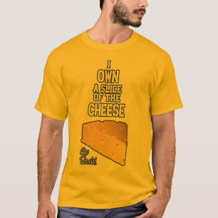 I poseer una rebanada de la camiseta del queso