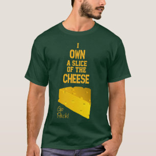 I poseer una rebanada de la camiseta del queso