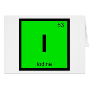 I - Química del Yodo Símbolo de la Tabla Periódica