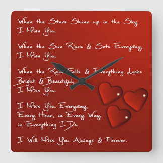 I reloj de pared de Srta. You Square