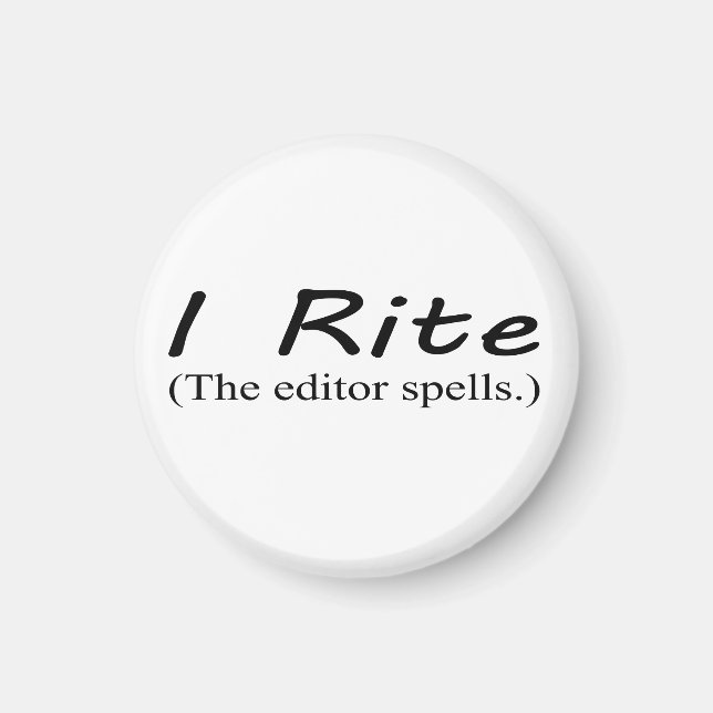 "I Rite" imán redondo de 1/4 pulgadas (Frente)