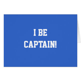 I sea capitán. Azul y blanco. Personalizado