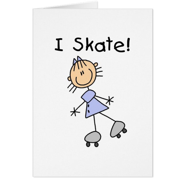 I Skate - Chica Roller Skater (Frente)