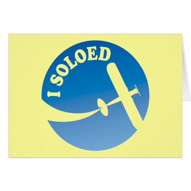 I Soloed & Airplane Graphic (Anverso (Horizontal))