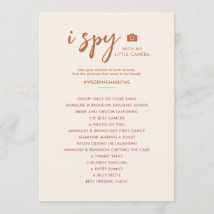 I Spy Photo Hunt Desert Desert Boda Game Menu