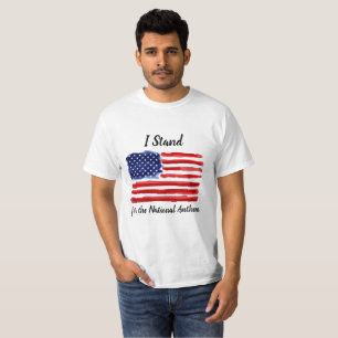 I Stand - camiseta de la bandera de los Estados Un