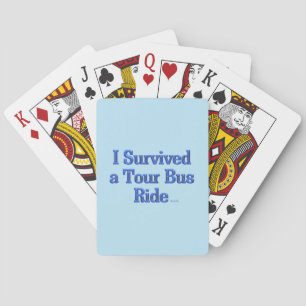 I Survived Tour Bus Ride cartas de juego de póquer