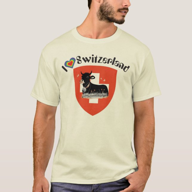 I Switzerland love playera (Anverso)