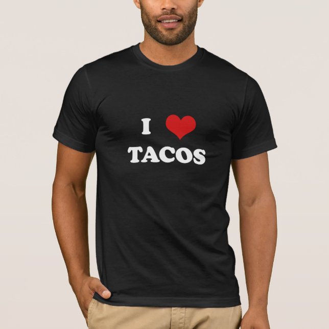I Tacos del corazón (para el camisetas oscuro) (Anverso)