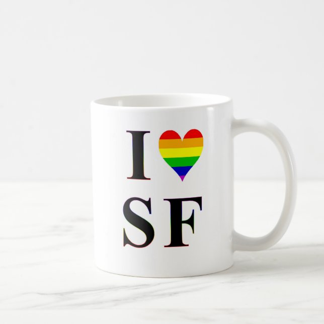 I taza de café de San Francisco del corazón del (Derecha)
