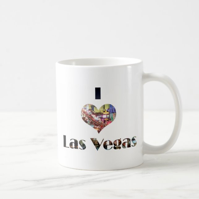 I taza de Las Vegas del corazón (Derecha)