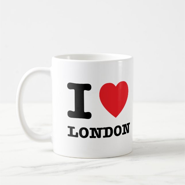 I taza de Londres del corazón (Izquierda)